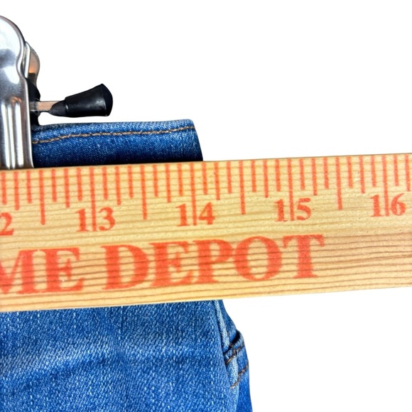 EUC Madewell Women’s High-rise Demi-Boot Distressed Crop Jeans – Sz 26 - Picture 5 of 16